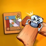Wood Bolts & Nuts Screw: Pin Puzzle Icon